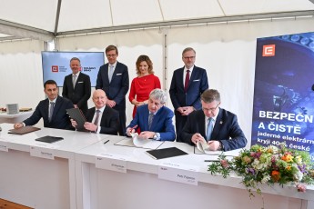 Společnosti Teplárny Brno a ČEZ podepsaly strategické smlouvy o výstavbě horkovodu z Dukovan do Brna